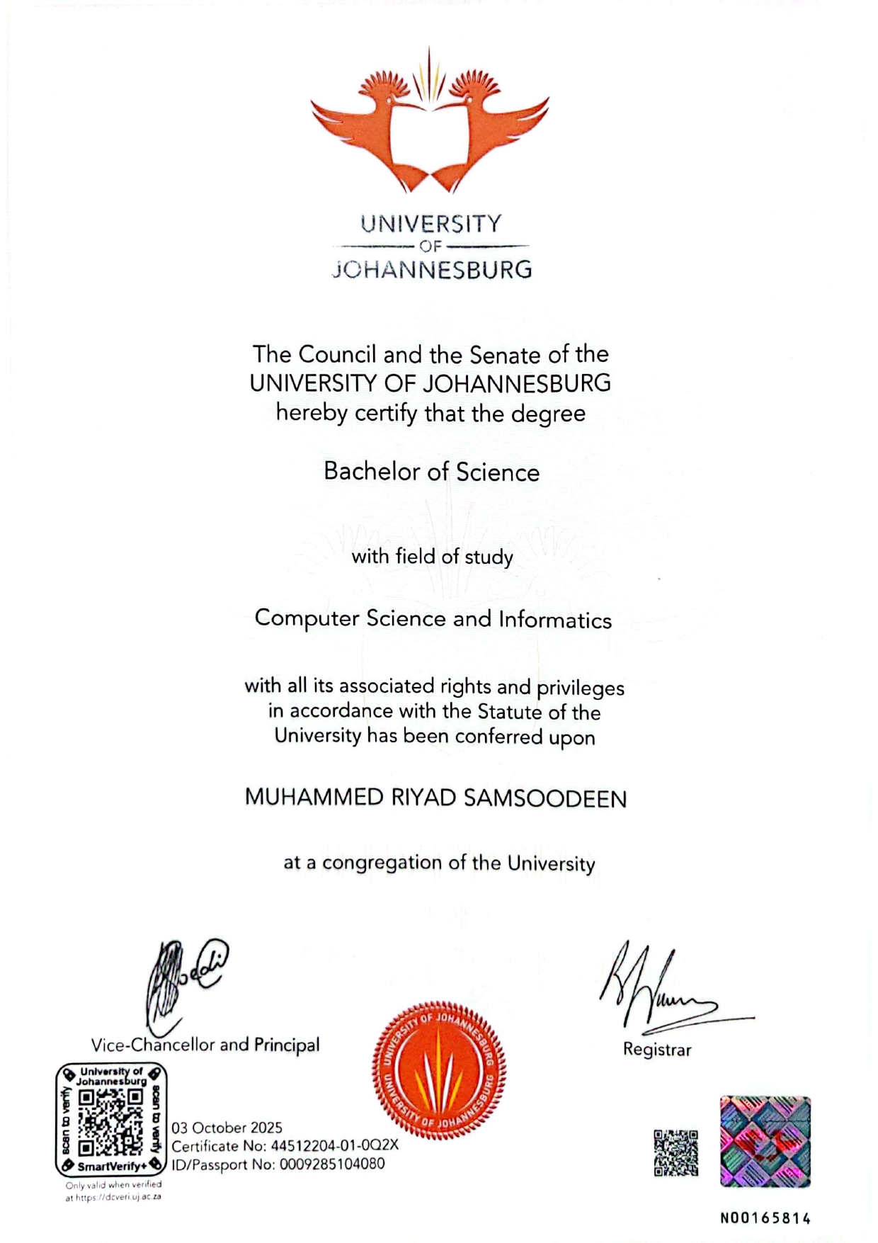 FNB App Academy Certificate of Completion